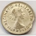 AUSTRALIA 1960 . SIXPENCE . ERROR . CLIPPED PLANCHET . BITTEN EDGE